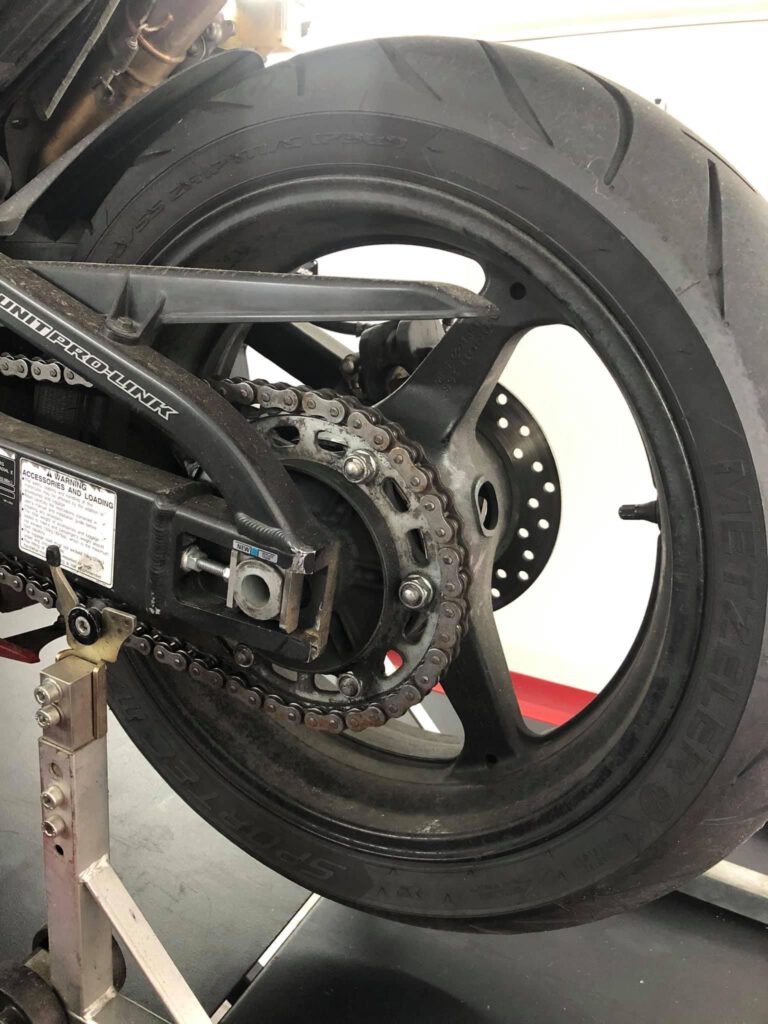 Honda-alte-Kette-nicht-sauber